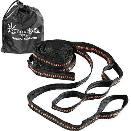 Sunnydaze Tree-Friendly Adjustable Hammock Hanging Straps