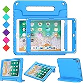 BMOUO Kids Case for iPad 9.7 Inch 2018/2017,iPad Air 2 - with Screen Protector, Shockproof Kids Case Cover Handle Stand Case 