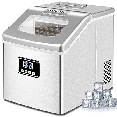Euhomy Ice Maker Machine Countertop, 40 Lbs / 24H