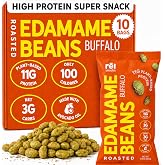Rel Snacks Buffalo Roasted Edamame Beans, High Protein Low Carb Snack, 11g Plant Protein, 3g Net Carbs, Keto, Vegan, Non-GMO,