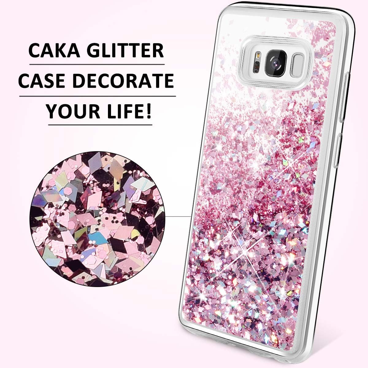 Amazon Com Galaxy S8 Case Caka Galaxy S8 Glitter Case Luxury