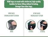 VenO 2 Pack Large Insulated Reusable Grocery Bag with Hard Bottom Black view 6