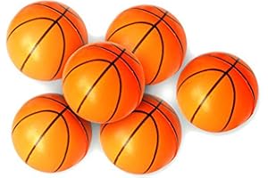 Wang-Data 24 Pack | 2.5" inch Basketball Stress Ball, Mini Foam Squeeze Sports Ball Kids Toy - Pressure Relieving Health Balls for Kids, School, Classroom, Party Favors (2.5" Inches)