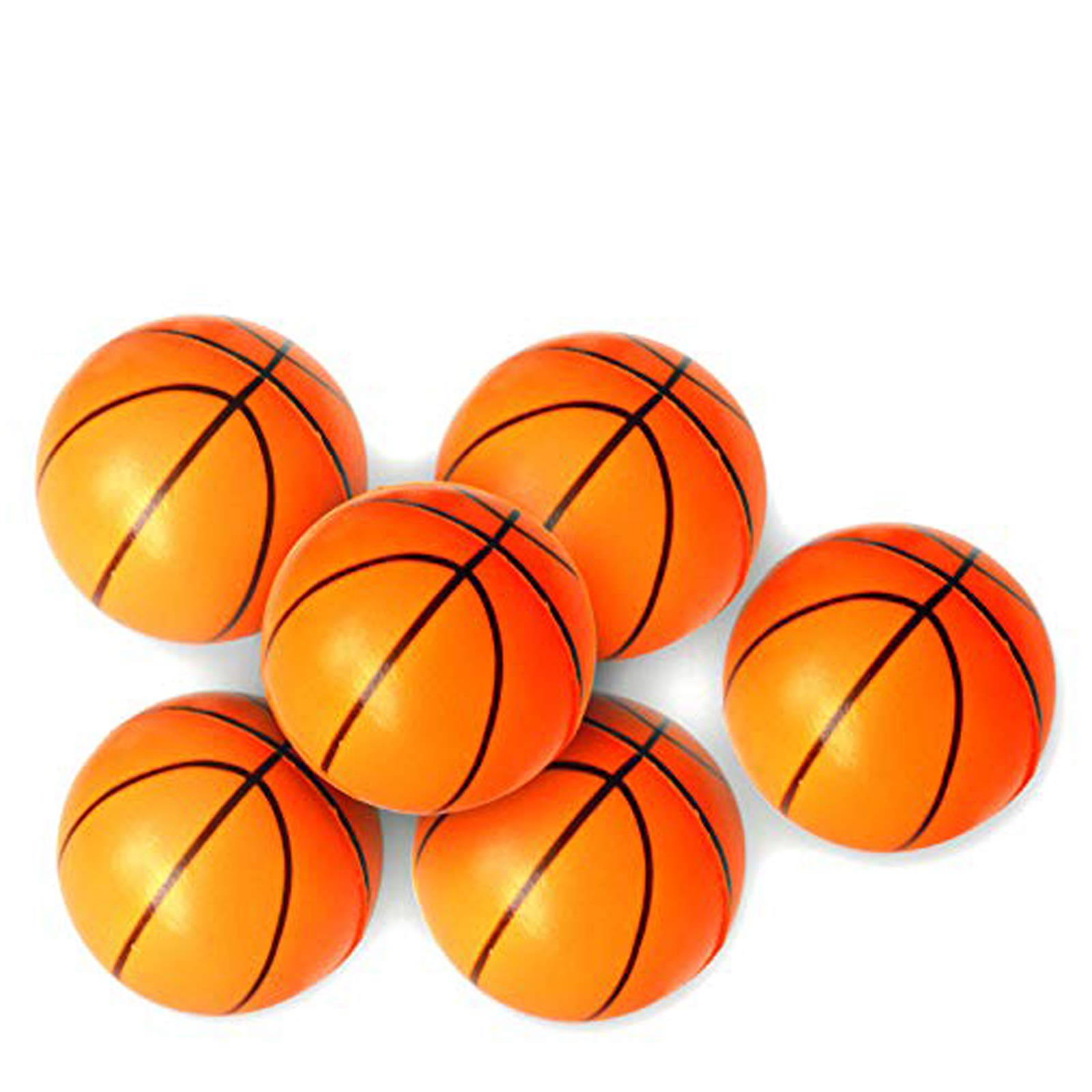 Photo 1 of 24 Pack | 2.5" inch Basketball Stress Ball, Mini Foam Squeeze Sports Ball - Pressure Relieving Health Balls (2.5" Inches)