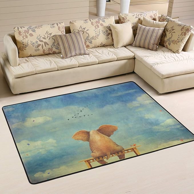 Amazon.de: Liu & Bag rutschfeste Fußmatte mit Elefantenmotiv, für