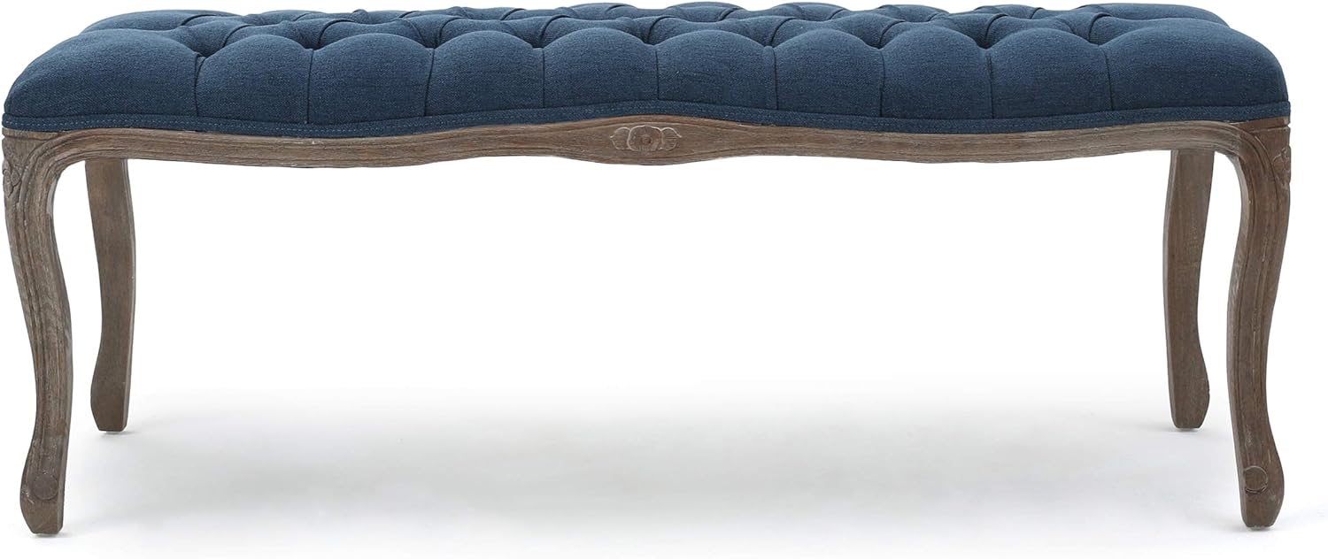 Best royal blue tufted ottoman