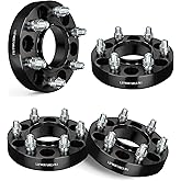 EVIL ENERGY 6x5.5 Wheel Spacers 1.25 inch Compatible with Silverado 1500 1999-2024, 6x139.7 mm Hubcentric with Lip 6 Lugs 78.1 mm Hub Bore M14x1.5 Studs Black