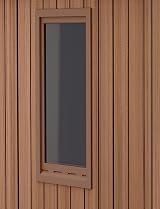 Keter Darwin 4x6 Garden Shed Natural Wood-Look Evotech Composite view 7