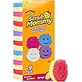 Scrub Daddy Scrub Mommy Kitchen Sponges for Dishes & Wiping Spills - Dual-Sided Dish Scrubber Sponge for Cleaning - Multi-Colored Bulk Pack - Stain & Odor Resistant (9 Count)
