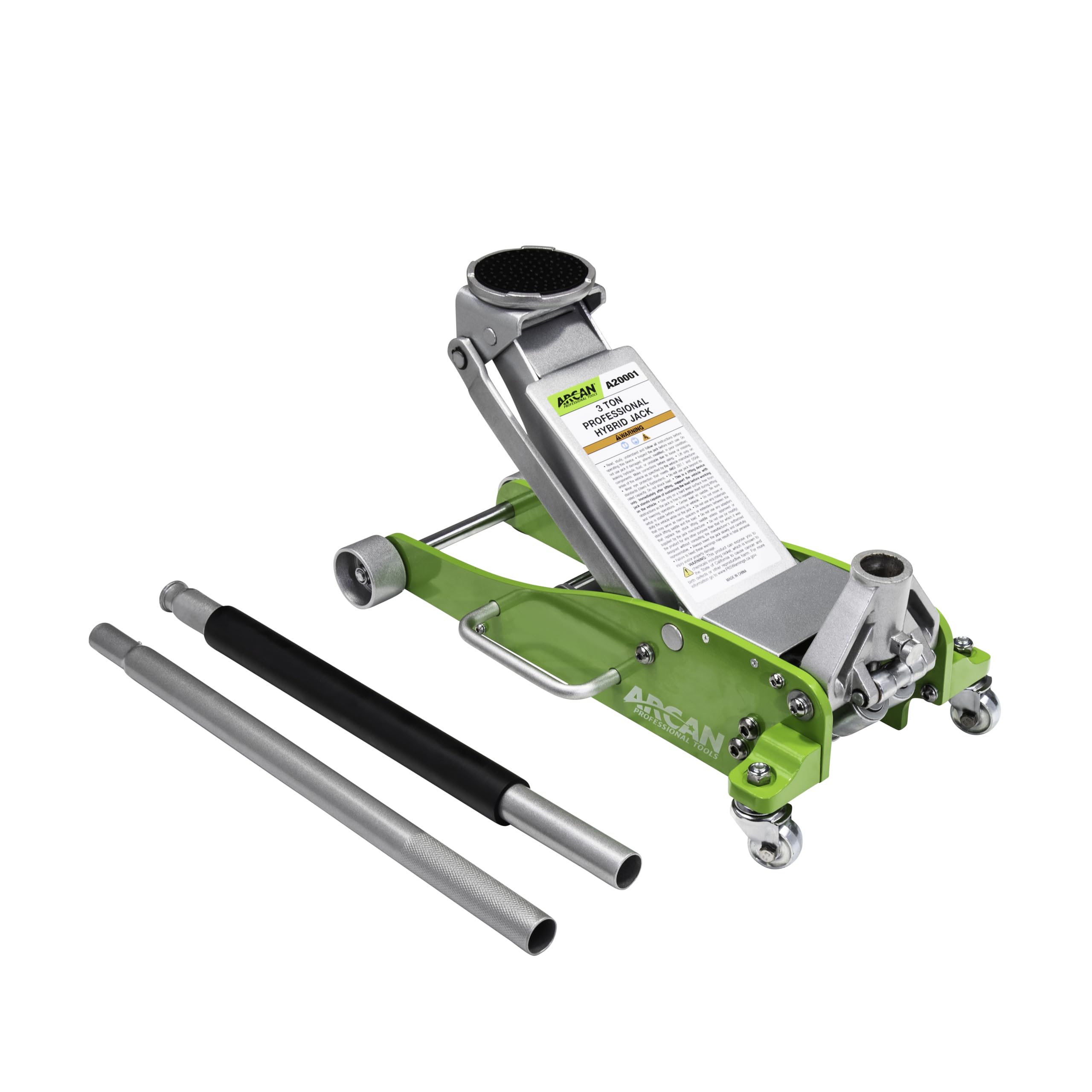 Photo 1 of *SOLD FOR PARTS** ARCAN 3-Ton Hybrid Aluminum and Steel Low Profile Floor Jack with Dual Pump Pistons, Reinforced Lift Arm, Rubber Saddle Protection, and Side Carry Handle, Model A20001