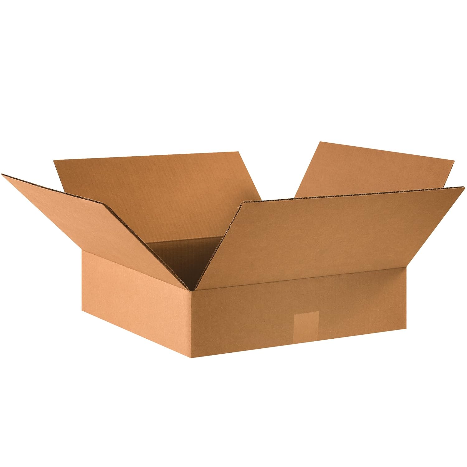 Tape Logic TL16164 Flat Corrugated Boxes, 16" x 16" x 4", Kraft (Pack of 25)