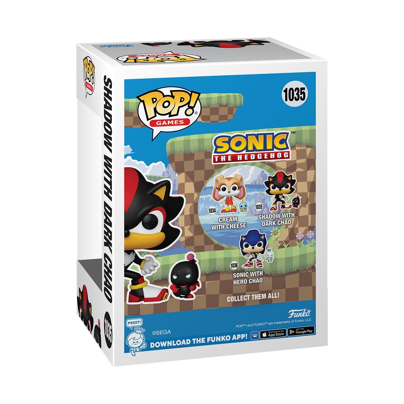 Funko POP & Buddy: Sonic - Shadow The Hedgehog with Dark Chao - Sonic The Hedgehog - Collectable Vinyl Figure - Gift Idea - Official Merchandise - for Kids & Adults - Video Games Fans
