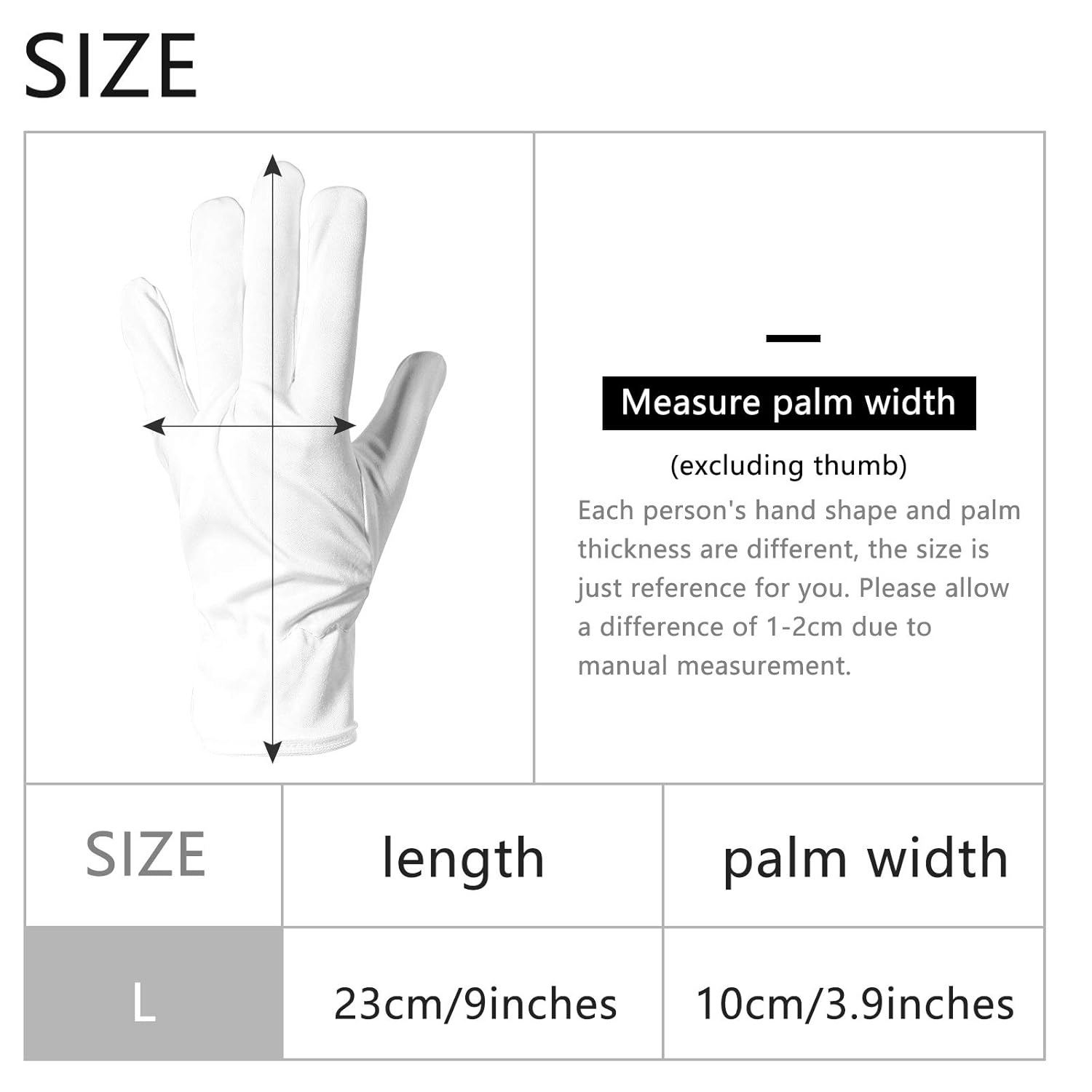 Panba Hand Moisturizing Gloves Overnight for Dry Hands and Eczema, Gloves for Nighttime Moisturizing for Men and Women, White Superfine Fiber Dust-free Gloves, Wristband Gloves (3 Pairs) : Beauty