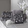 Support Brosse à Dents BATH SINATRA Argenté Effet Verre Fissuré - Design Glamour - 11,4x10,2 Cm - Résine