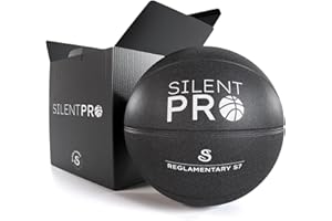 SILENT PRO Silent Basketball - Child Safe - Quiet Dribbling Indoor Basketball - Perfect Shape - Not Vacuum Shipped - Official Size 7 (29.5) - Real Feel, Ages 3+