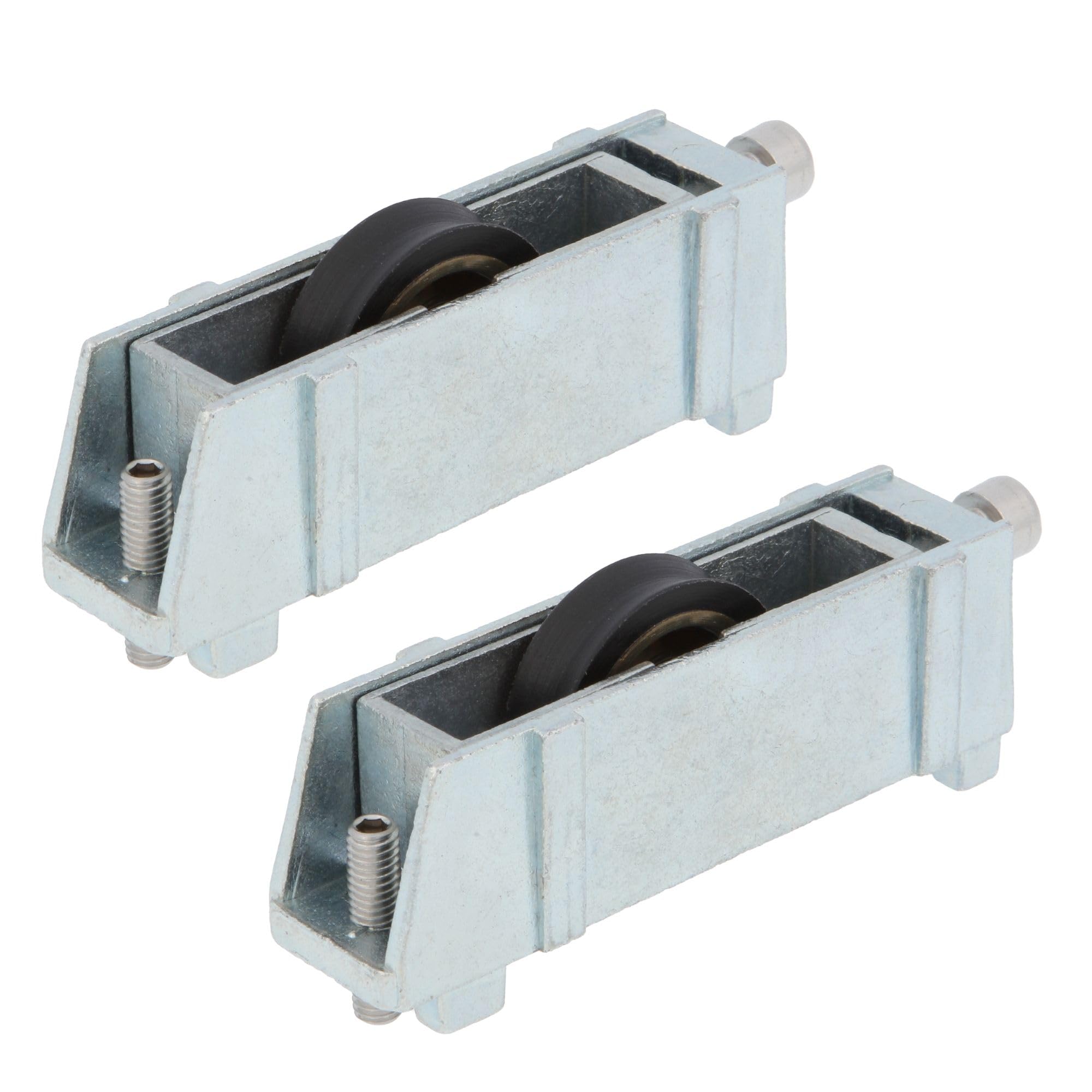 Amig - Sliding Window Roller - Set of 2 Units - Size 78 x 28 mm - Adjustable Metal Housing - Ball Bearing - Designed for Sliding Windows - Zinc-Plated Zamak - Mod. COR29