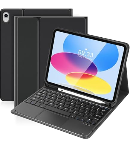 iPad - 【rippy】 Amazon.com: SOPPY 7-Color Keyboard Case for iPad 9th Gen