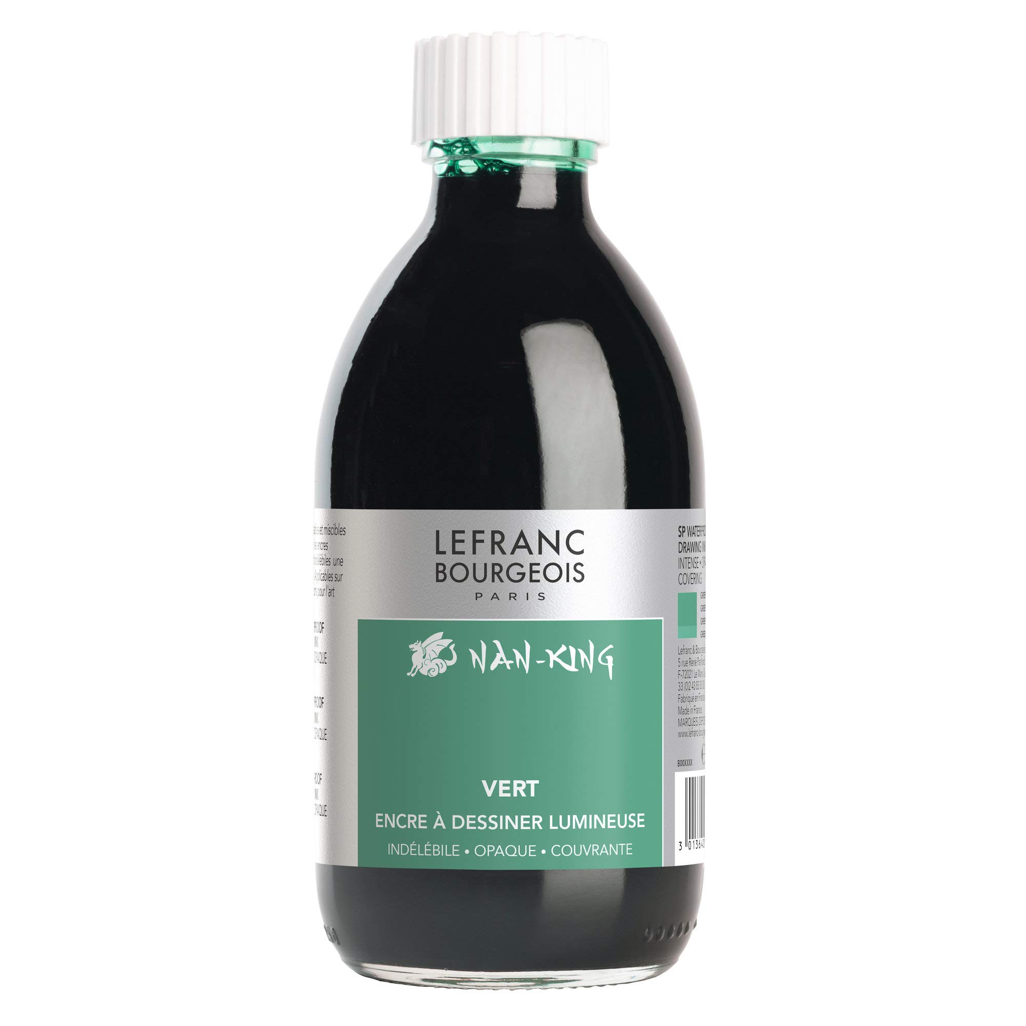 Lefranc & Bourgeois Nan King Calligraphy and Drawing Ink 250ml - Kalligrafie - und Zeichentusche Green — image 1