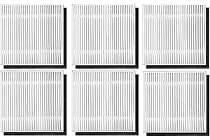 Hoxxu 6 Replacement HEPA Filters for Eufy Clean L50 / L50 SES / L60 / L60 Hybrid Robot Vacuum Cleaner, Washable Accessories