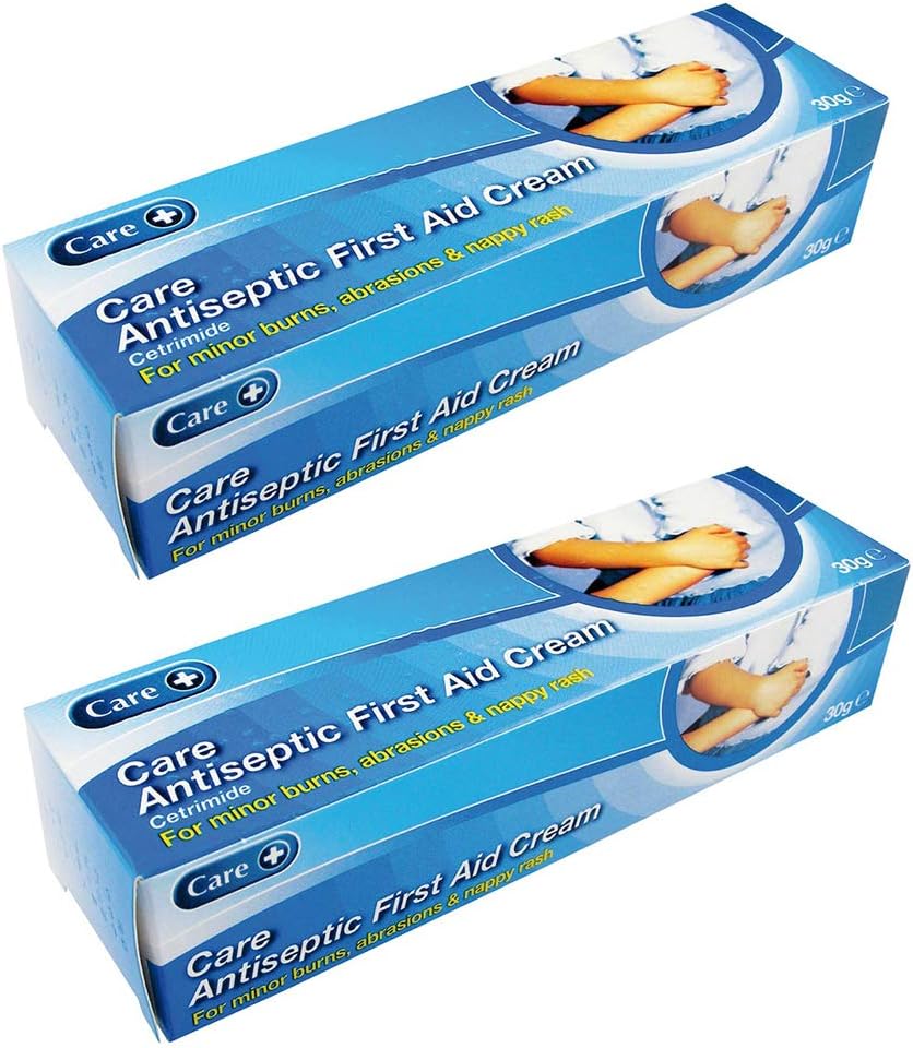 Care+ Antiseptic First Aid Cream 30g for Minor Burns, Abrasions