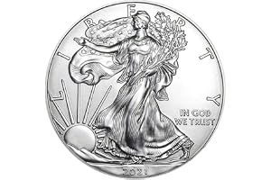 2021 American Silver Eagle .999 Fine Silver with Our Certificate of Authenticity Dollar Uncirculated US Mint