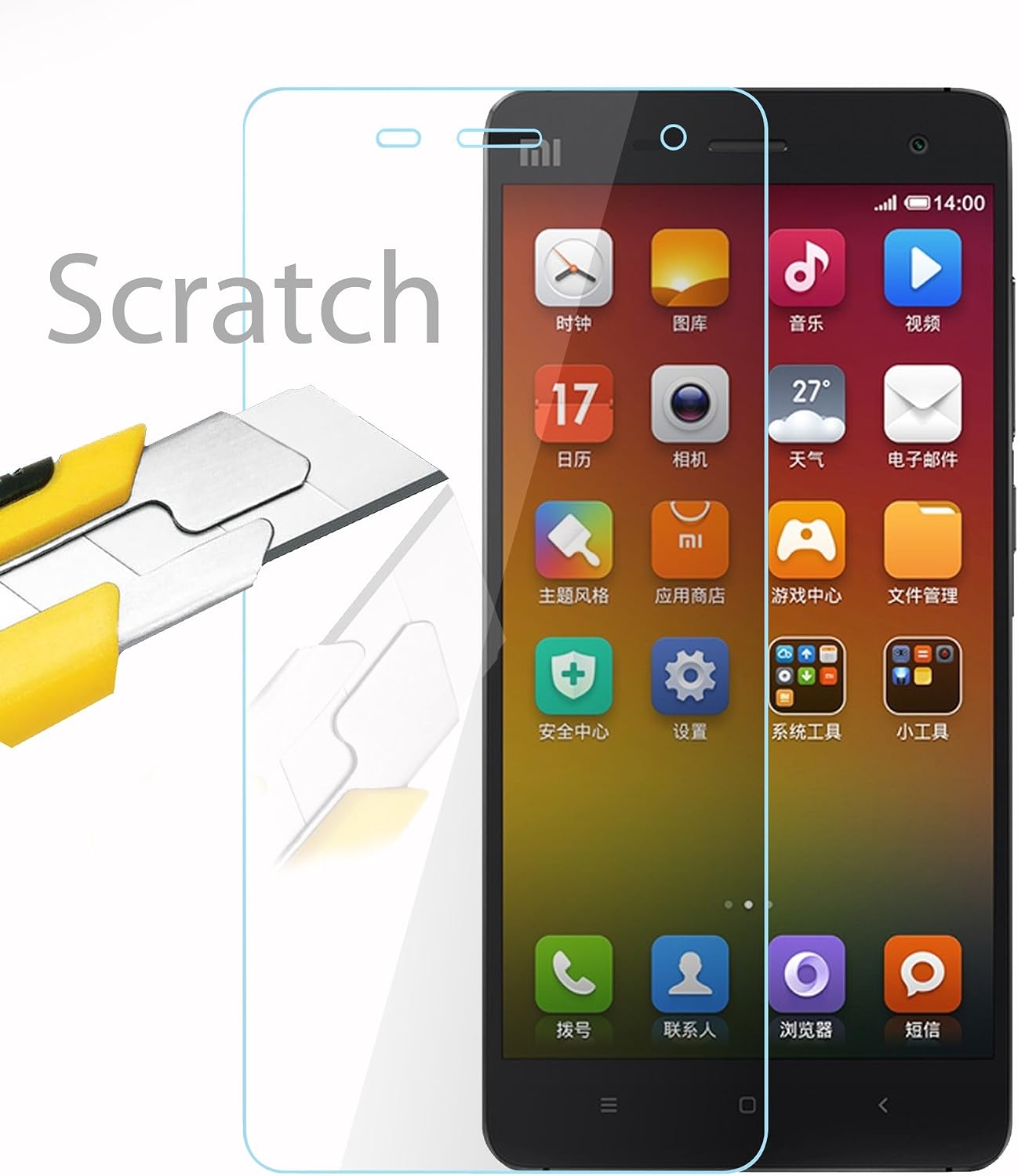 Cadorabo Tempered Glass works with Xiaomi 4 in HIGH TRANSPARENCY - Screen Protection 3D Touch Compatible with 9H Hardness - Bulletproof Display Saver - Image 3