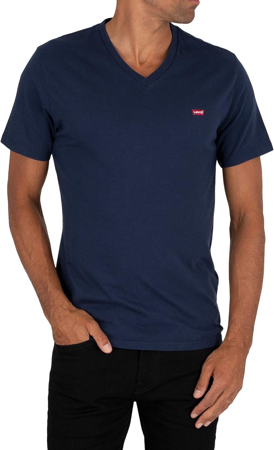 Levi's Men's Original VNeck TShirt, Blue Amazon.co.uk Clothing