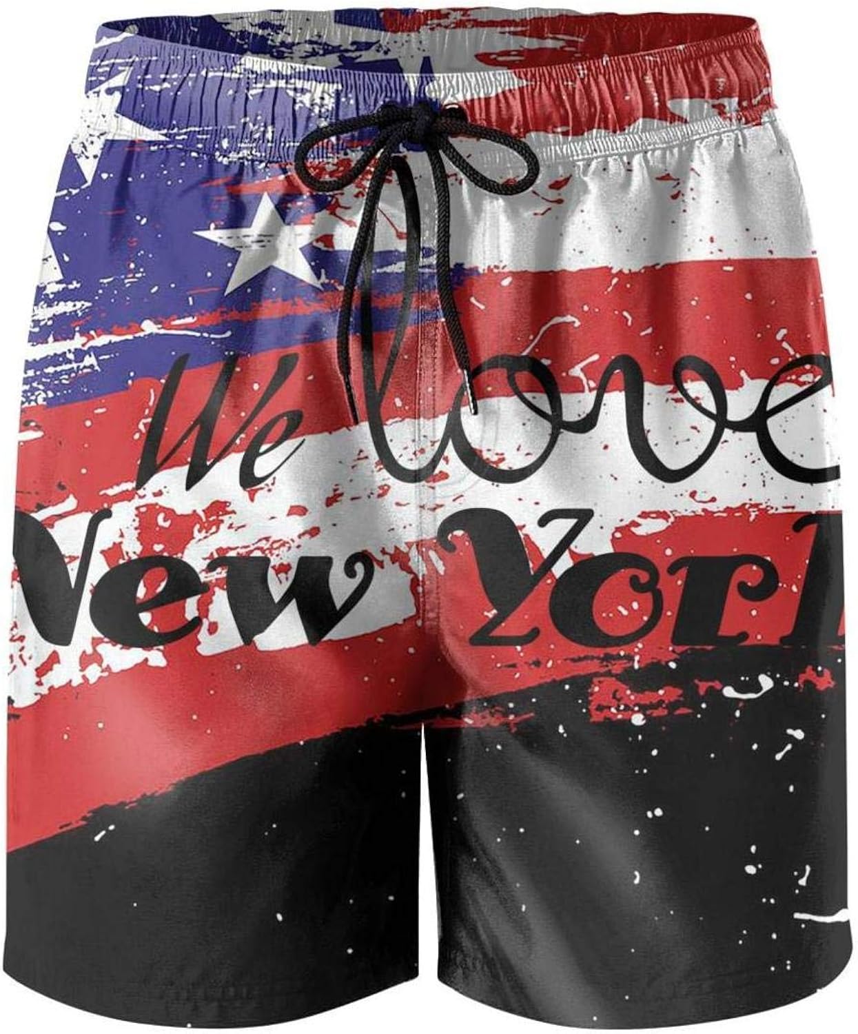 Trendy Young Men Beach Shorts we Love New York Wallpaper