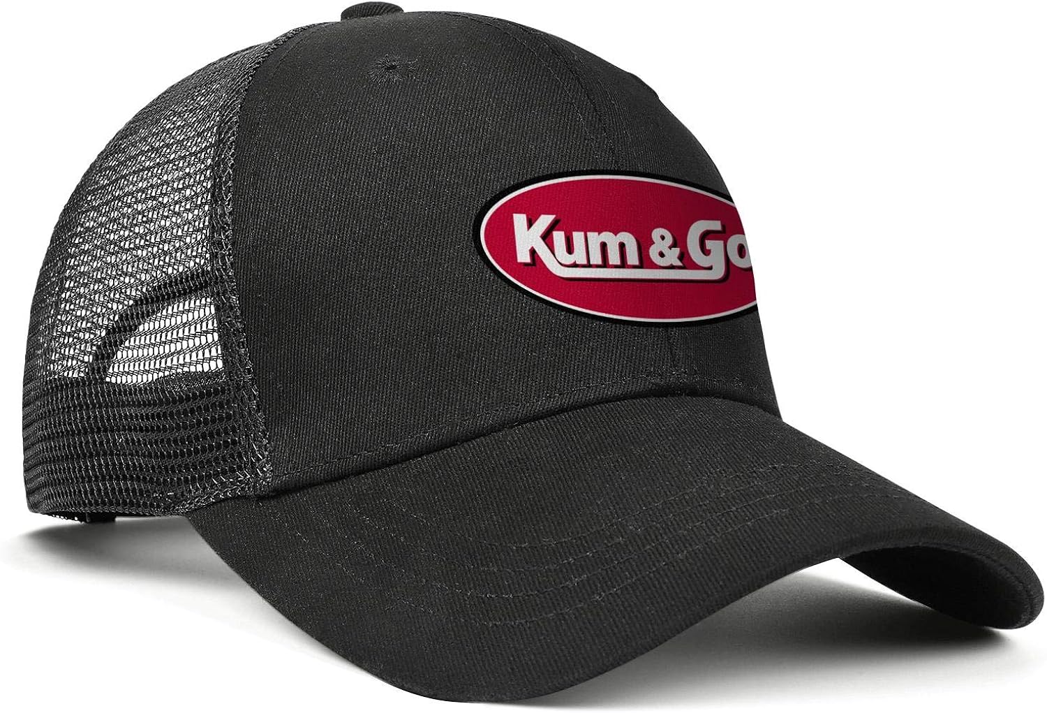 Unisex Baseball Cap Relaxed Messy Kum-&-Go-Logo- Adjustable Trucker Hat Mesh Back Trucker Cap: Clothing