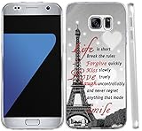 S6 Case Eiffel Tower, Hungo Soft TPU Silicone