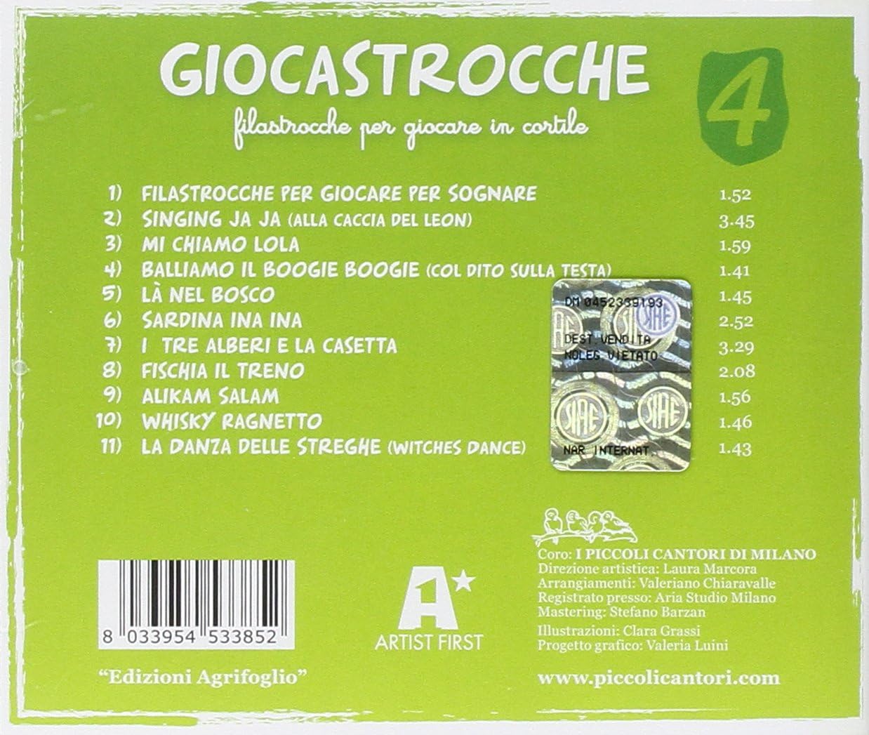 Giocastrocche Vol 4 Coro I Piccoli Cantori Di Milano Amazon It Musica