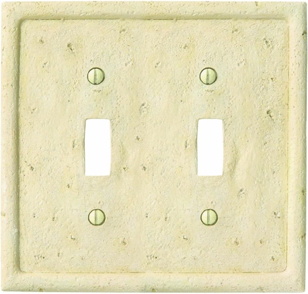 Ivory Textured Stone Switch Wall Plate Switch Plates