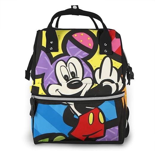 MickeyMouseHand Signed Diaper Bag Backpack Waterproof