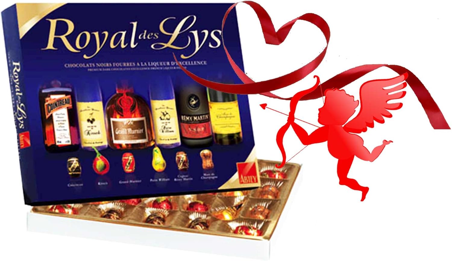 french 24 liquor filled dark chocolates royal lily 240 gr24 chocolats