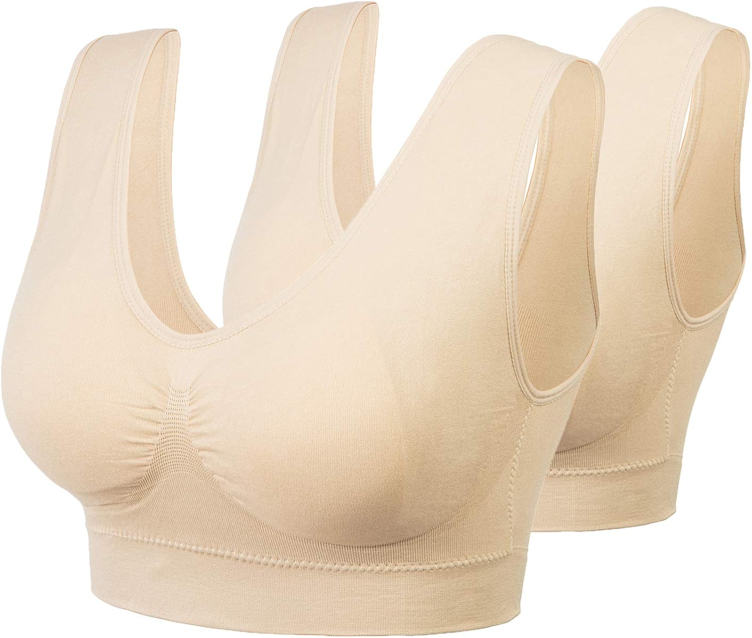 OMG_Shop Women's Sports Bras Full-Coverage Seamless Bra Yoga Gym Workout Fitness Bralette Plus Size at  Women’s Clothing store