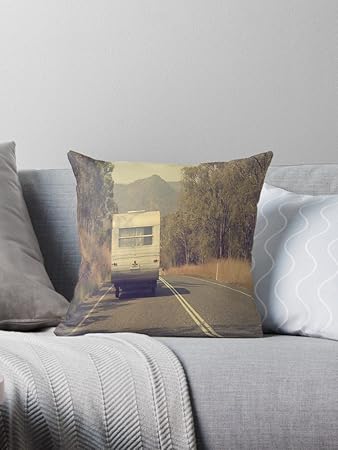Buy Stitchnest Vintage Look Grey Nomad Bus Printed Beige And Grey