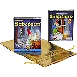 Saboteur Card Game _ with &ldquo;Saboteur 2&rdquo; Expansion Deck _ Bonus Gold Metallic Drawstring Storage Pouch