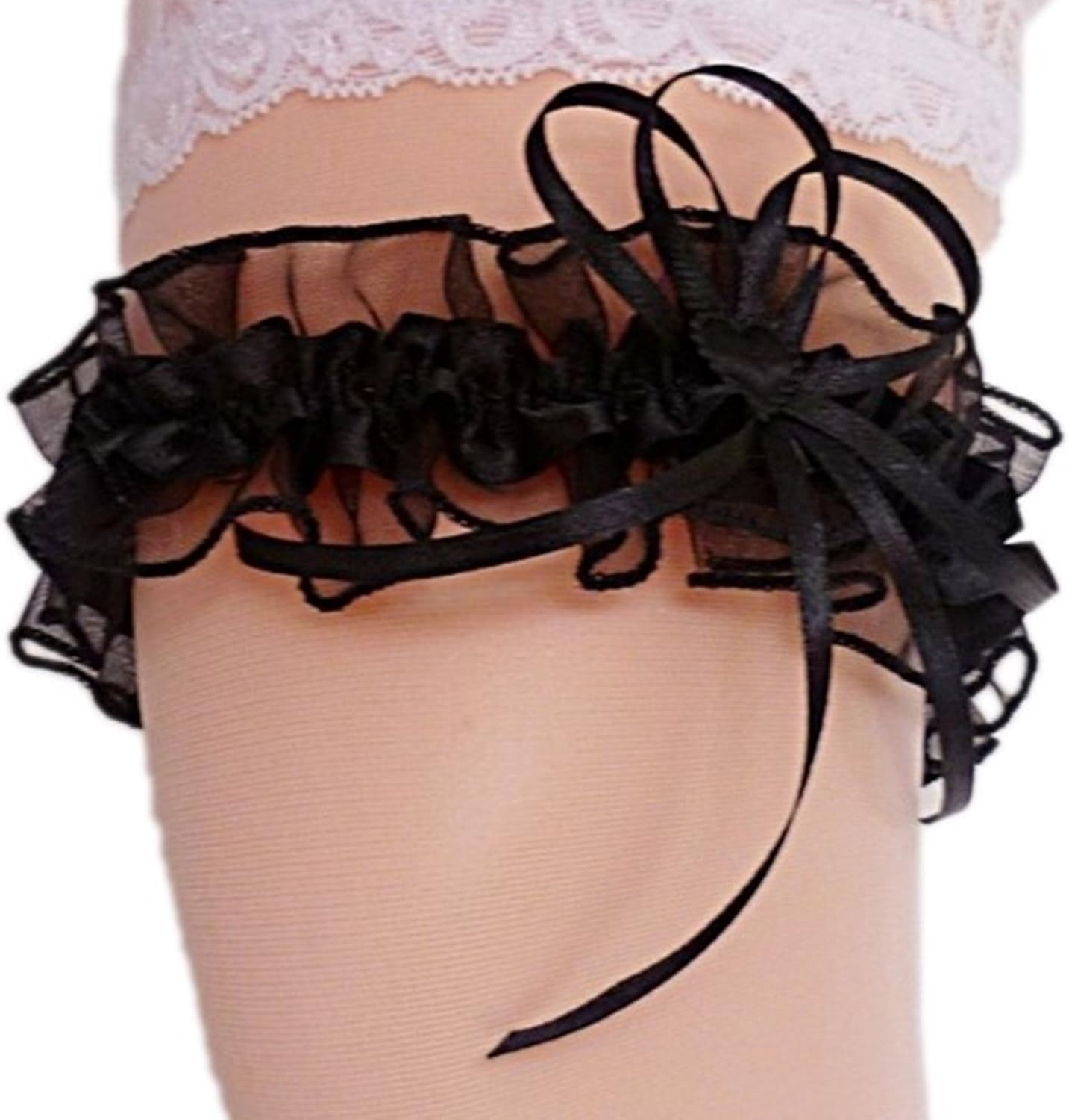 Unbekannt S/&uuml;/&szlig;er Braut Strumpfband mit Schleife und Herzchen Hochzeit Neu Strumpfb/&auml;nder
