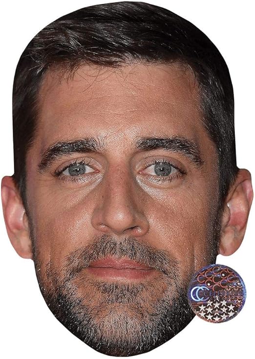 Amazon Com Aaron Rodgers Beard Celebrity Mask Flat Card Face