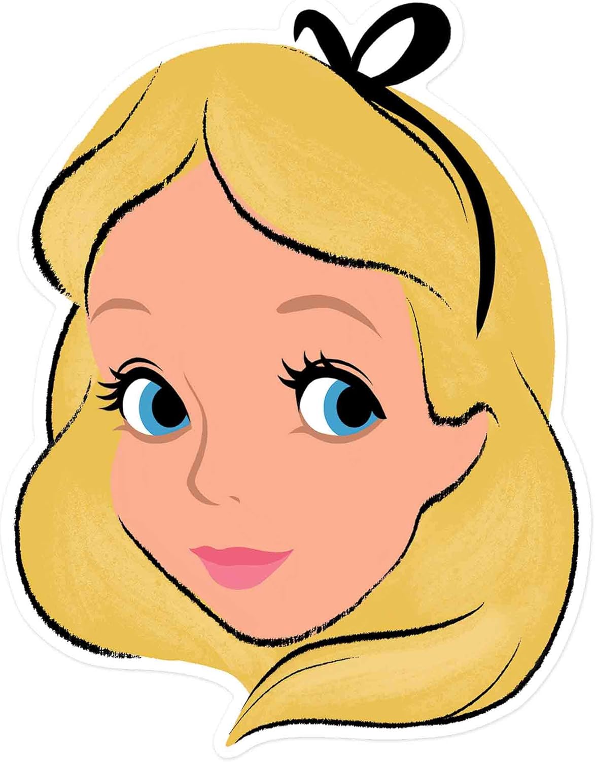 STAR CUTOUTS Ltd Alice - Alice in Wonderland Single Face Mask for the Birthdays Fans & Parties Great Talking Point multicolour,SM371