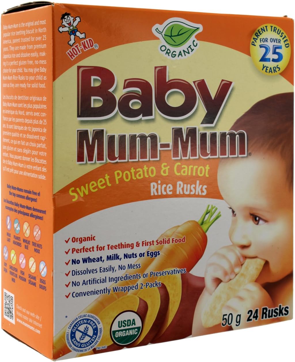 sweet potato teething rusks