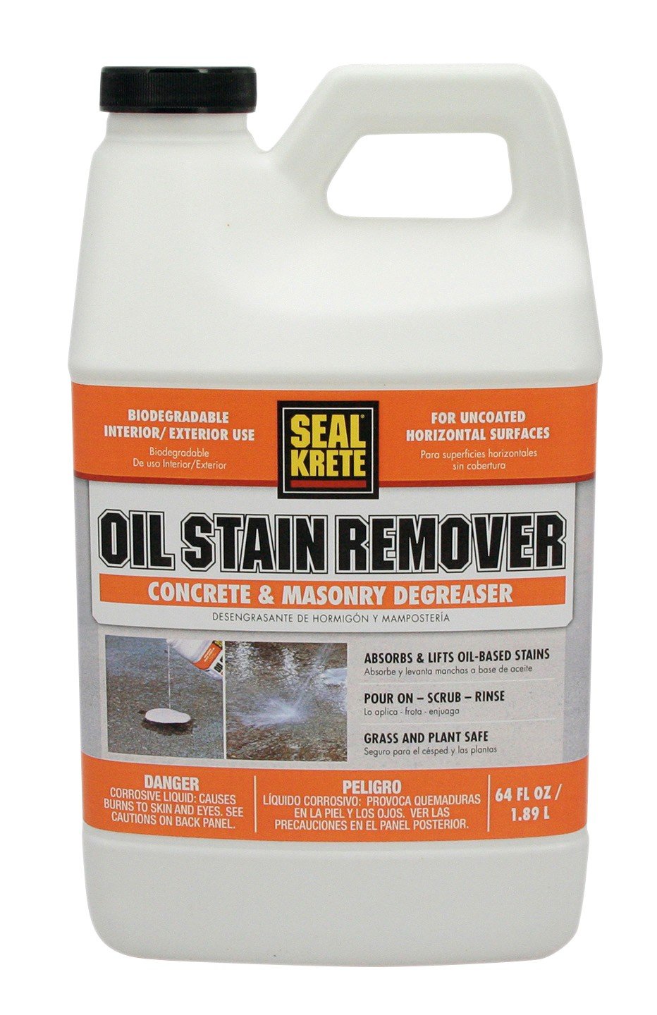 Seal Krete 141064 Oil Stain Remover 64 Oz Household Wood Stains