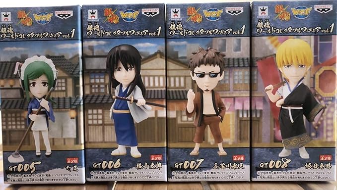 Amazon 銀魂 ワールドコレクタブルフィギュア Vol 1 たま 桂小太郎 長谷川泰三 坂田金時 フィギュア 4体セット フィギュア ドール 通販 Amazon 銀魂 ワールドコレクタブルフィギュア Vol 1 たま 桂小太郎 長谷川泰三 坂田金時 フィギュア 4体セット フィギュア ドール 通販