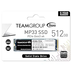 TEAMGROUP MP33 512GB SLC Cache 3DNAND TLC NVMe PCIe