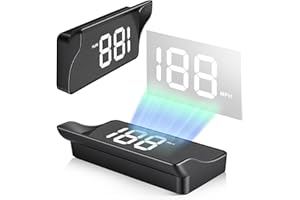 SINGARO Heads up Display for Cars, USB Plug Digital GPS HUD Speedometer with HD Large Font, Universal Mile HUD Head up Speed 