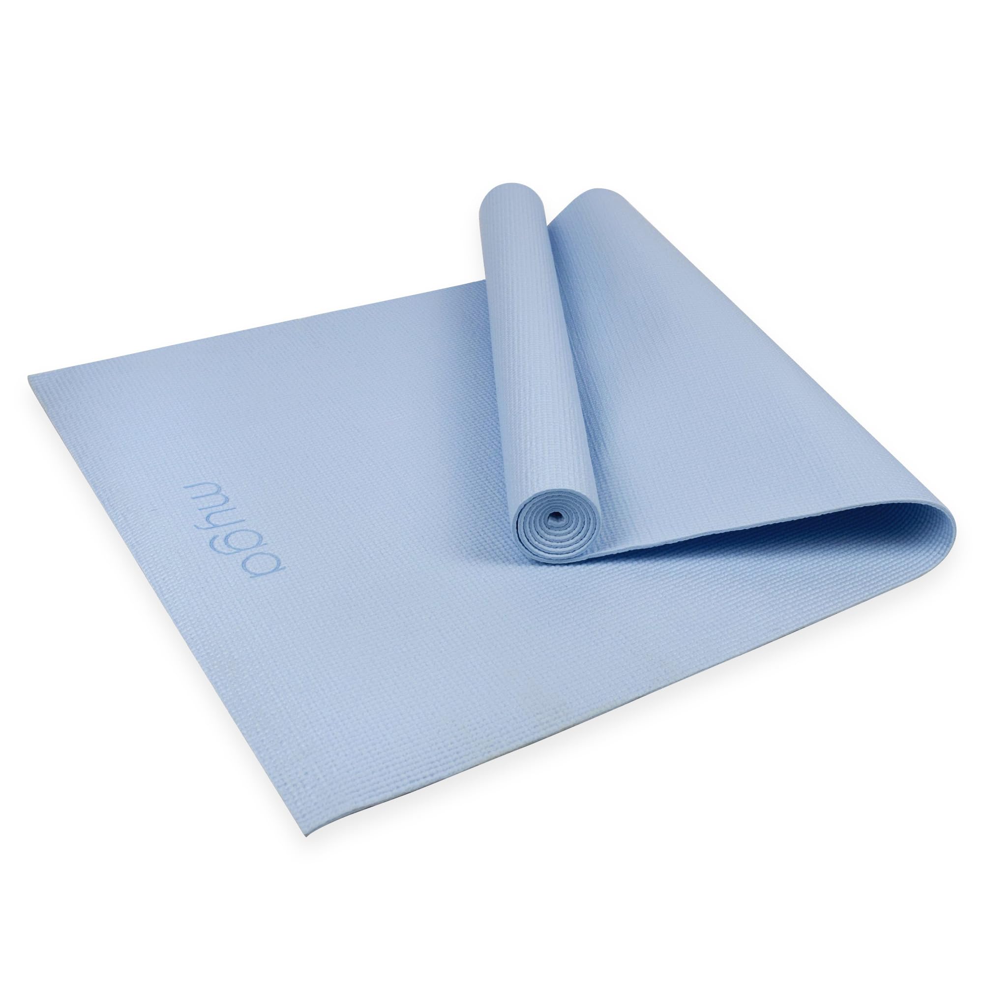 Myga RY1464 - Entry Level Yoga Mat - Exercise Fitness Mat for Pilates - Core Workout for Home, Gym, Yoga Studio - 173 x 61cm, 4mm Thickness - Sky Blue — image 1