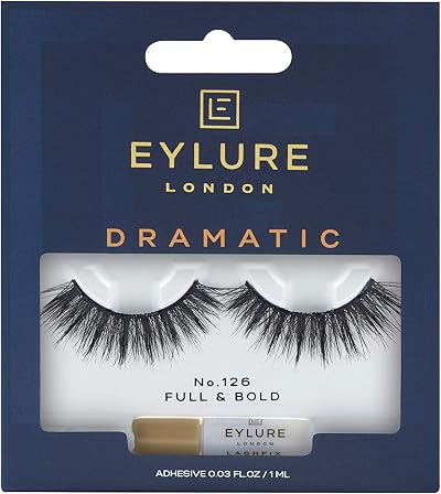 Eylure Dramatic 126 False Strip Lashes Black 3 Count Pack of 1