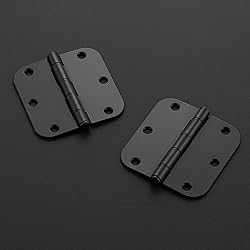 Ravinte 30 Pack Matte Black Door Hinges 3.5"x