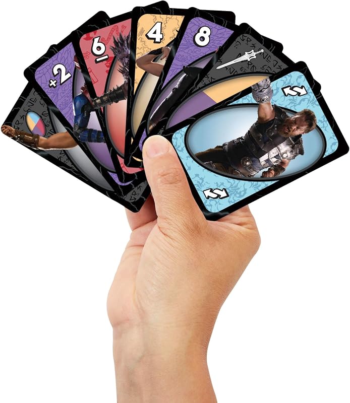 UNO Masters of the Universe Film Kartenspiel mit Motivdeck für Kinder, Spieleabende in der Familie, Feiern, Reisen und Camping, 2-10 Spieler, JMF11