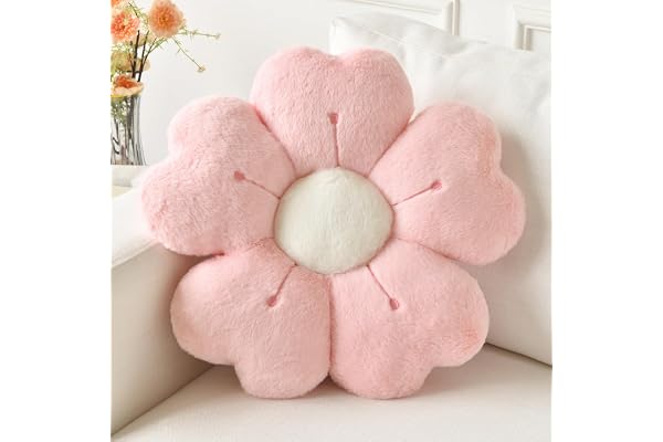 Ddliury Flower Pillow, Flower Shaped Pillow Decorative Throw Pillows for Bed Couch, Cute Daisy Pillow Dorm Decor Floor Seatin